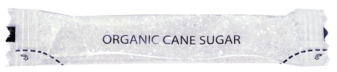 Le Must Organic Raw Cane Sugar Packets Biodegradable Compostable Clear Stick Organic