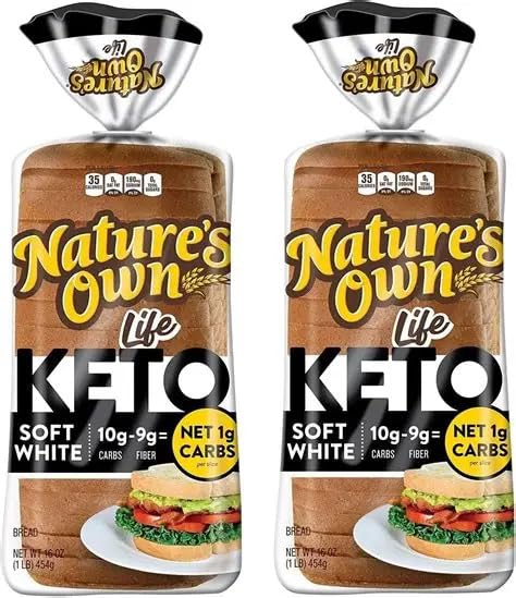 Nature's Own Keto Bread: Low-Carb Partner - No Preservatives, No HFCS - 1g Net