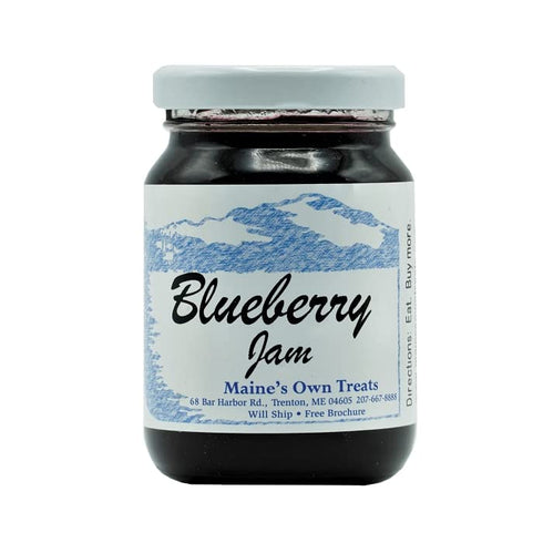 Box of Maine Pack 5oz, 2oz 3.5oz Maine Jam Honey Syrup Gift Mini - Blueberry Jam Blueberry Honey Bear and Maple Syrup