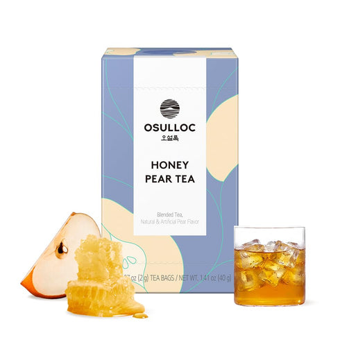 OSULLOC Honey Pear Tea (Sweet Pear & Honey Flavor), Iced tea bags