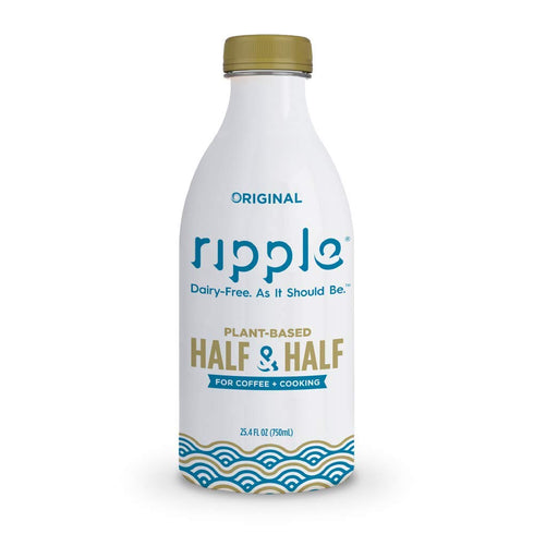 Ripple Non-Dairy Half & Half, Original (4 Pack) | Rich, Creamy, Plant
