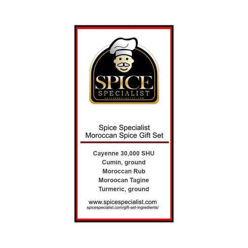 Chef Cherie Sets 5 Set MOROCCAN Seasonings Kit - KOSHER - Spice Gift - Jar