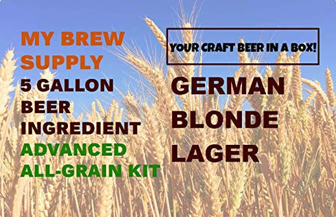 German Blonde Lager Advanced Homebrew All Grain Beer Ingredient Kit By My