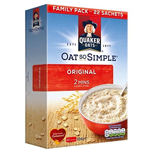 Quaker Oats Quaker Oat So Simple Original Porridge - 22 x 27g (1.31lbs)