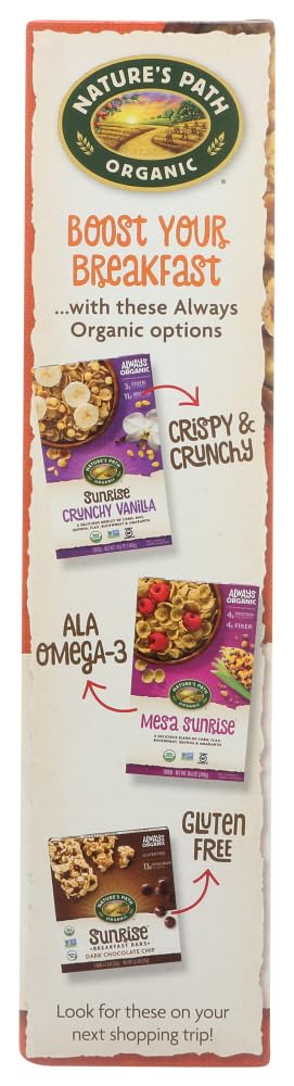10.6 oz 2 Nature's Path Organic Sunrise Cereal Gluten Free Crunchy Maple -- - pc