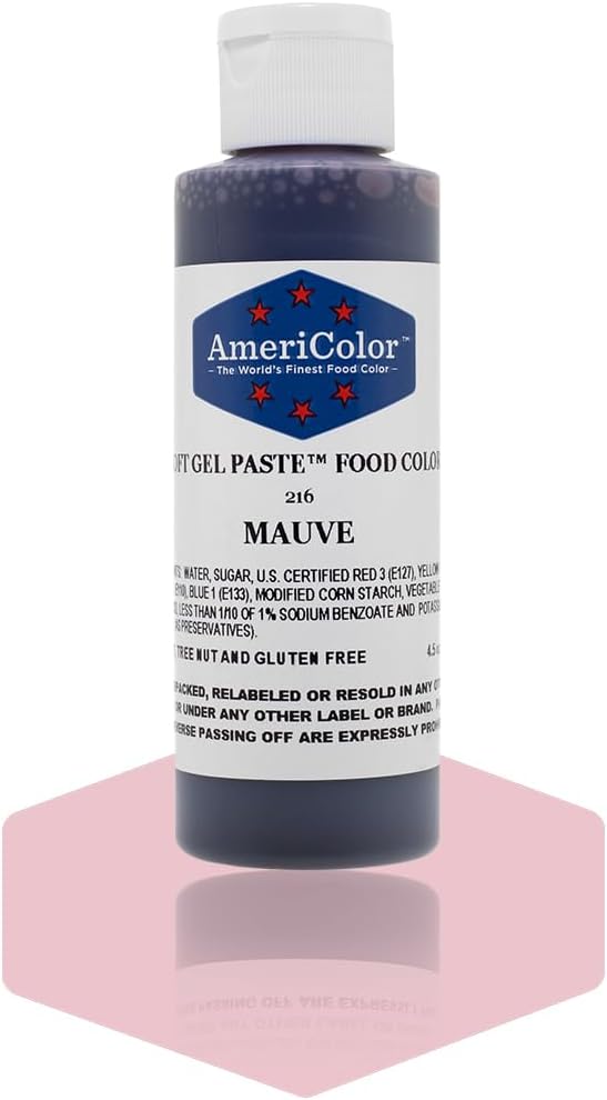 Americolor Soft Gel Paste Food Color, 4.5-Ounce, Mauve