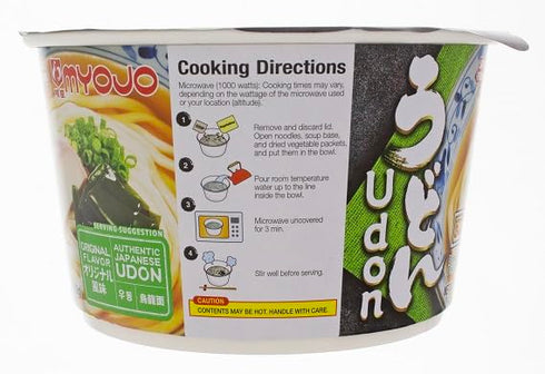 5.6 (Pack 6)(Packaging Myojo Bowl Flavored Udon Noodles, Original, Ounce of May Vary)