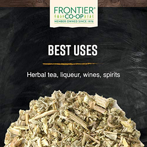 16 (Pack 1) Frontier Co-op Wormwood Herb Bulk Bag, Cut & Sifted, Wormwood Tea and Herbal Uses, Kosher | Ounce