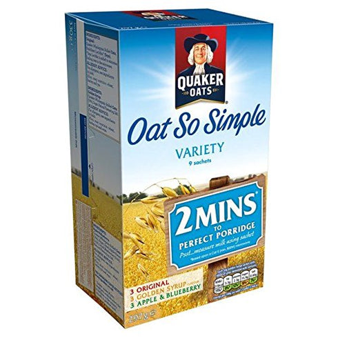 Quaker Oats Quaker Oat So Simple Variety - 9 x 33g