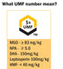 API Health 5+ 83+) 1.1 lb (500g) Manuka Honey UMF (MGO Pure New Zealand Honey