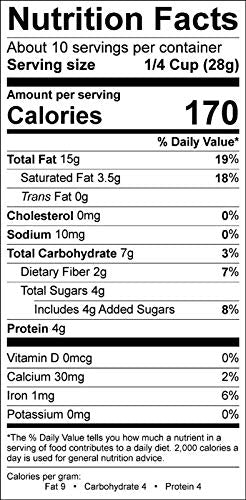 10 Oz (Pack 1) Paleonola Original Grain Free Granola, Resealable Bag of - Grainless Protein Paleo Granola Blended