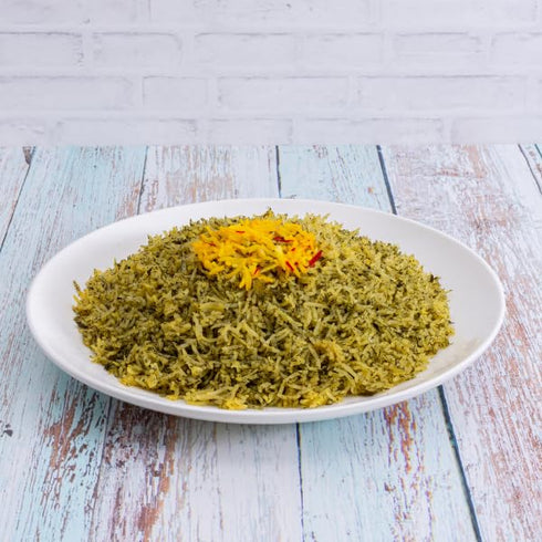 Arroz 12 Oz Sadaf Sabzi Polo - Herb Basmati Rice Mix - Traditional Middle Eastern Meal - Basmati Mix - Authentic