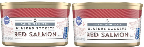 Generic Alaskan Sockeye Red Salmon (2 cans, 7.5 oz. each can)