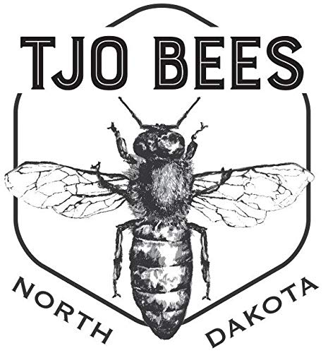 (22 OZ TJO Bees Raw and Unfiltered Honey Jar)