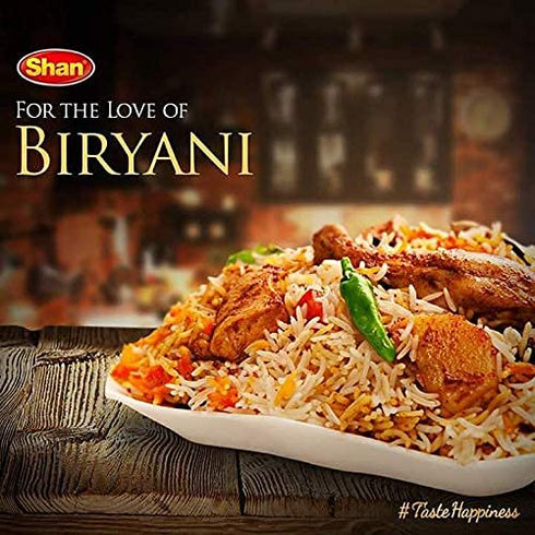 Shan Sindhi Biryani Seasoning Mix, 60g - Spice Packets for Hot and Spicy Meat Pilaf (Pack of 6)