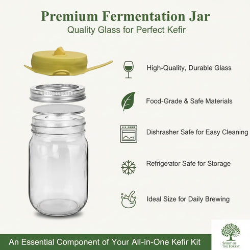 SET Original Milk Kefir Lebanese Starter COMPLETE w/ Grains - Active Probiotic Starter Cultures Easy Care Culture