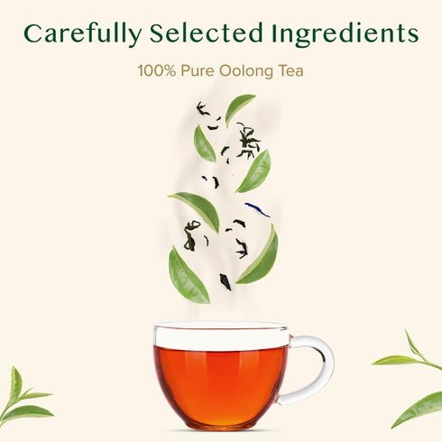 VAHDAM High Mountain Oolong Tea Bags, 30 Count, Non GMO, Gluten Free, Light & Floral