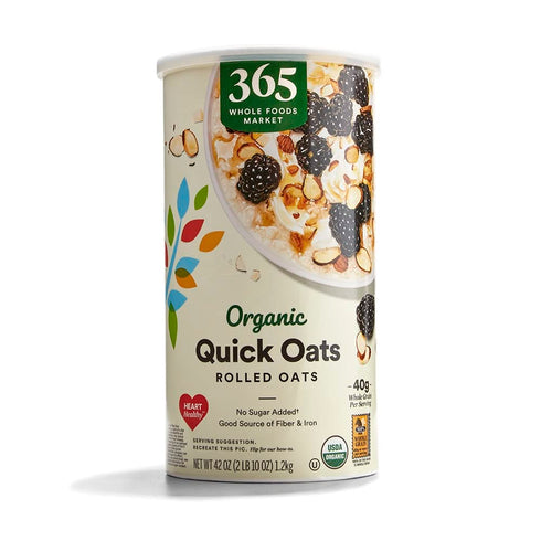 365 by Whole Foods Market , Organic Quick Oats, 42 Ounce