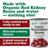 14 oz (Pack 4) Food to Live Organic Italian Red Kidney Beans, of Unsalted, Non-GMO, Vegan. Ready to Eat. Perfect