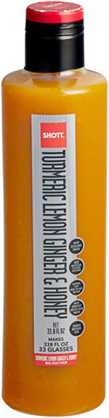 Turmeric, Lemon, Ginger, and Honey Real Fruit Flavoring Syrup 1 Liter WS-711SYPATUR1L-NF