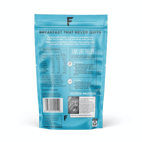 Delicious High Protein Overnight Oats - Nutritionist Designed FULLER For Longer With Low Sugar, High Fiber & Premium