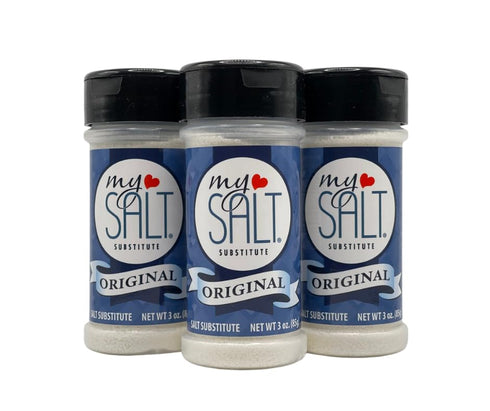 MySALT Original Sodium-Free Salt Substitute 3 Shaker Bundle 0mg Sodium Real Salty