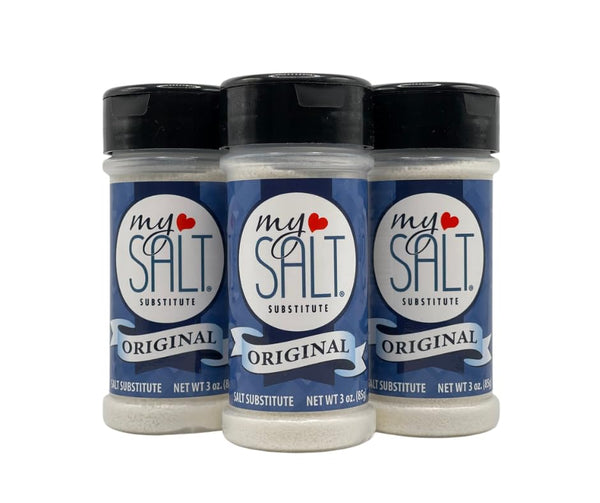 MySALT Original Sodium-Free Salt Substitute 3 Shaker Bundle 0mg Sodium Real Salty