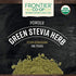 1lb 100% Frontier Co-op Stevia Herb Powder, Bulk Bag, Certified Organic | Pure Stevia Powder | Ideal for Baking