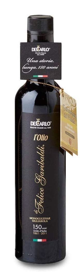 De Carlo. Extra Virgin Olive Oil. "L'olio di Felice Garibaldi". 500ml (16.9oz)
