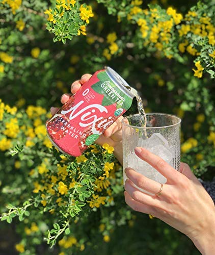12 Nixie Sparkling Water Organic Pomegranate Green Tea Sparkling Water, FZ