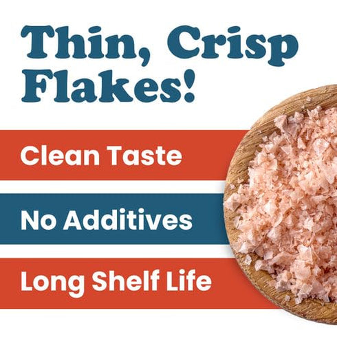 4 oz (Pack 6) Food to Live Himalayan Pink Salt Flakes, Gourmet Flaky Salt Crystals, Pure, No Additives. Perfect to Use