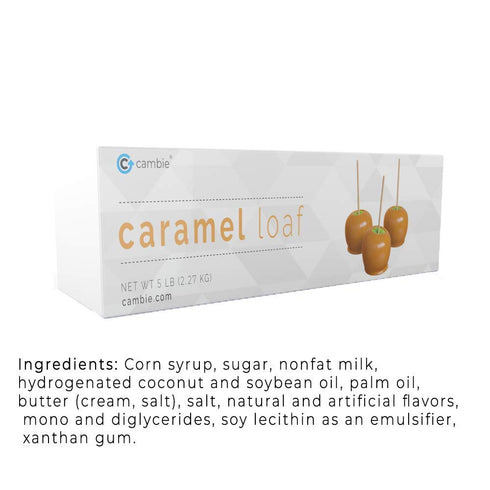 (5 lb) Cambie Caramel Loaf | Ready to Use | Rich, Creamy and Soft | For Caramel Apples, Dipping, Truffles and Bakery
