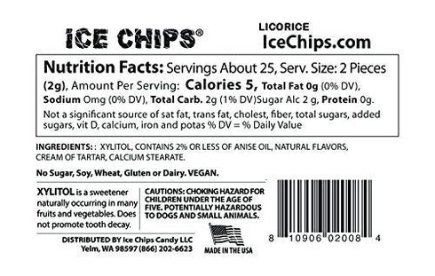 ICE CHIPS 6 Pack); Xylitol Candy Tins (Variety Low Carb, Gluten Free - includes BAND as shown