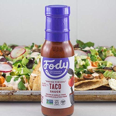 Fody Foods Vegan Taco Sauce Marinade, 8.5 Ounce - Avocado Oil & Red Sauce, Low Fodmap Certified