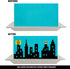 Scenic Theme Stick On/Lay On Cake Border Decoration Toppers - Super Hero Lighted City Backdrop