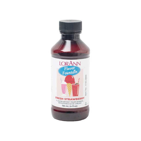 LorAnn 4 oz Fresh Strawberry Flavor Fountain Bottle