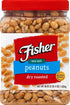36 (Pack 2) Fisher Snack Sea Salt Dry Roasted Peanuts, Ounces, No Artificial Colors or Flavors