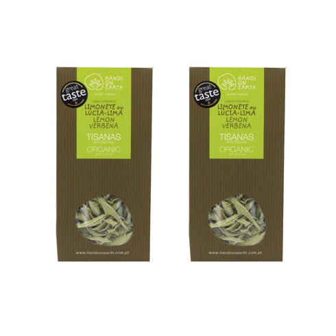Hands on Earth Organic Lemon Verbena Tea - 2x10g (0.35 oz) - Loose Leaves for 48 Cups