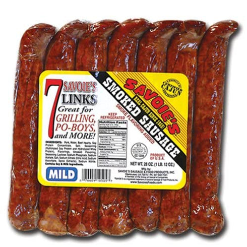 SAVOIE'S 7 Link Mild Smoked Sausage