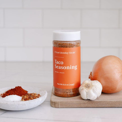 Clean Monday Meals Taco Seasoning Mix | Gluten Free, Dairy Free, Non-GMO Herb Blend for Pasta, Roasts, Sauces & Meal