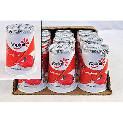 General Mills Yoplait Original Cherry Yogurt, 6 Ounce -- 12 per case.