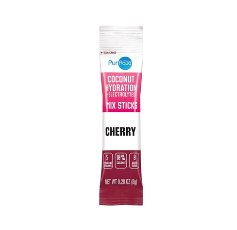Generic 6 Count (2 12 PurAqua Cherry Coconut Hydration Sticks Electrolyte Drink Mix, Sugar-Free, per Box Boxes, Total