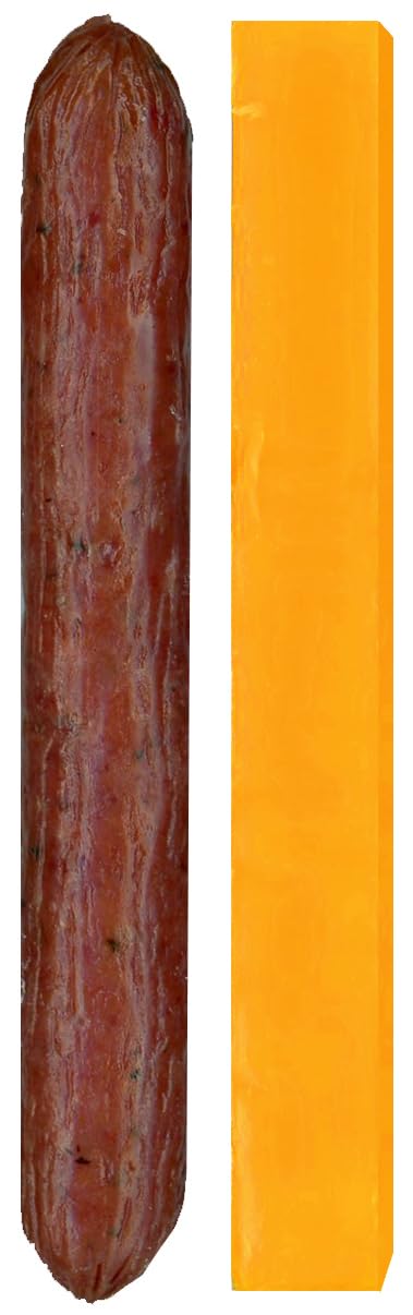 Packs 1oz (20 Count) Trail's Best Twin Beef and Cheese - Each