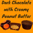 1.5 lbs-Crunchy Mouth(24 oz) Dark Chocolate Peanut Butter Cups, Individually Wrapped Dark Chocolate Filled With Creamy