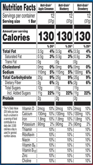 Generic Pack, 1.3 oz, 72 Breakfast Bars, Variety ct