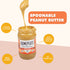 1 7g 1 lb HomePlate Peanut Butter | Creamy | Jar | Made in USA | Perfect for PB&J sandwiches | of Protein | Natural
