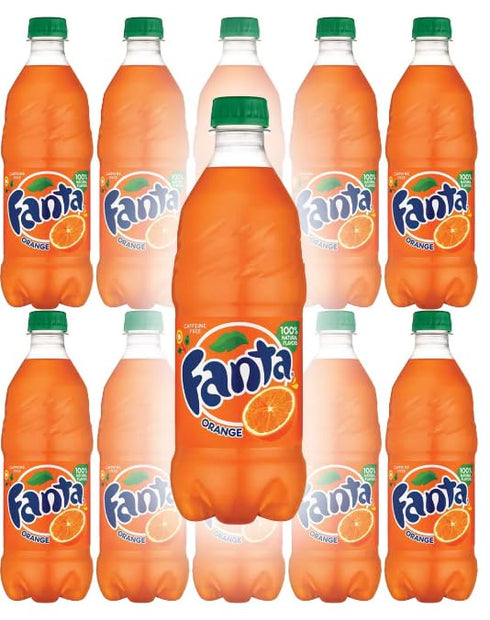 B4Y 20 oz (Pack 10) Fanta Orange Soda, fl