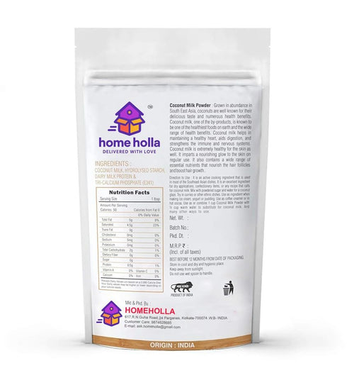 250GM Homeholla Coconut Milk powder Icecream Coffee Sweets