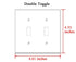 Yuatuwaw Switch Plate Double Toggle - Background Baguette Baked Bakery Bread Brown