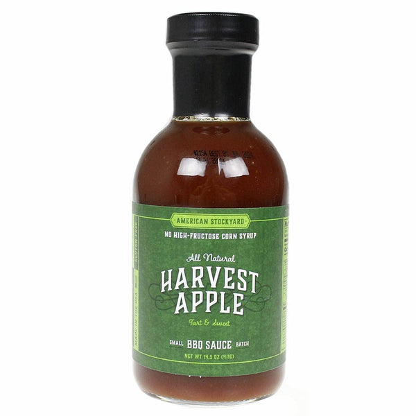 American Stockyard Organic Harvest Apple BBQ Sauce - 14.5oz Bottle - Family Friendly, Handcrafted